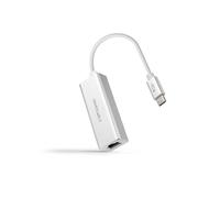 Nano Cable 10.03.0402 - Ethernet Adaptador de Red USB-C (Gigabit 10/100/1000 Mbps, PC, portátiles, Windows 10,8,7,XP,Vista, Mac OS y Linux) Color Plata