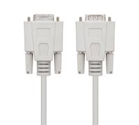 Nanocable Cable serie RS232 10.14.0203, DB9 macho a DB9 hembra, Beige 3 m