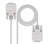 Cable Módem Nulo DB9 Macho - DB9 Hembra (18 mts) - Nanocable