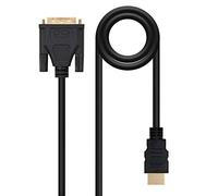 NANOCABLE 10.15.0502 - Cable DVI a HDMI, DVI18+1/M-HDMI A/M, negro, 1.8m