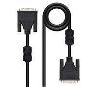 NanoCable 10.15.0802 - Cable DVI dual link 24+1, M-M, negro, 1.8m