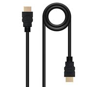 Nanocable 10.15.1700 - Cable HDMI V1.4 Alta Velocidad/HEC, A/M-A/M, Negro, 1 m