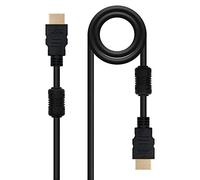 Nanocable cable hdmi v1.4 (alta velocidad / hec) con ferrita, a/m-a/m,