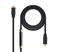 Nanocable 10.15.1830 - Cable HDMI alta velocidad/HEC con repetidor, A/M-A/M, negro, 30m