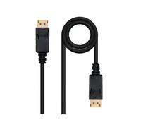 NANOCABLE 10.15.2301-L150 - Cable DISPLAYPORT, DP/M-DP/M,Macho-Macho, (20 Pines), Negro, 1.5 m