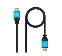 Nanocable 10.15.3702/ HDMI Macho - HDMI Macho/ 2m/ Negro/ Azul