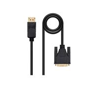 Nanocable 10.15.4502 - Cable de conversión Nanocable-DisplayPort a DVI, DisplayPort/M-DVI/M, Negro, 2.0 m