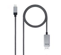 Nanocable Cable Conversor USB-C Macho a DisplayPort Macho 1.8m Negro