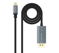 Nanocable 10.15.5022 adaptador de cable de vídeo 2 m USB Tipo C DisplayPort Negro