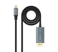 NANOCABLE 10.15.5022 - Cable conversor USB-C a DisplayPort 8K Bidireccional, USB-C/M - DP/M, 2 m