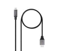 NANOCABLE 10.15.5262 - Cable conversor USB-C a HDMI V2.0 4K, USB-C/M - HDMI/M, Negro 1.8 m