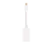 NANOCABLE 10.16.0102-W - Conversor Mini DisplayPort a HDMI, mDP/M-HDMI A/H, Macho-Hembra, Blanco, 15cm