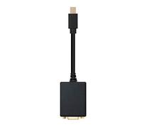 NanoCable 10.16.0202 - Conversor Mini DP a SVGA, mDP/M-SVGA/H, negro, 15cm