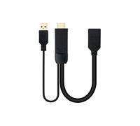 NANOCABLE 10.16.0205 - Conversor HDMI 2.0 a DisplayPort V1.2, Color Negro, 20 cm