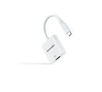 NANOCABLE 10.16.4102 - Conversor USB-C a HDMI 4K (USB-C/M-HDMI/H), Color Blanco