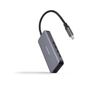 Hub Nanocable 4 puertos USB-C 5Gbps modelo 10.16.4504 aluminio 10cm gris Plug & Play