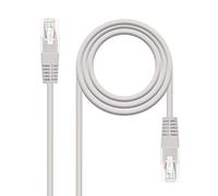NanoCable 10.20.0120 - Cable de red Ethernet RJ45 Cat.5e UTP AWG24, Gris, latiguillo de 20mts
