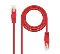 Nanocable Latiguillo Cat.6 UTP RJ45 AWG24 25 cm Rojo