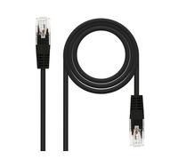 Nanocable Cable de red RJ45 10.20.0401-BK – Cat.6 UTP AWG24 1 m Negro