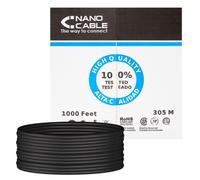Bobina Cable UTP Cat6 305 Mts Negro