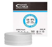 NanoCable 10.20.0704 - Cable de red Ethernet rigido RJ45 Cat.5E FTP AWG24, Gris, bobina de 305mts