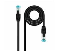 Nanocable 10.20.1700-L25-BK - Cable de Red Cat.7 600MHZ LSZH SFTP PIMF AWG26, Negro, 25 centímetros