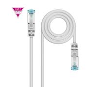 Nanocable 10.20.1700-L25 - Cable de Red Cat.7 600MHZ LSZH SFTP PIMF AWG26, Gris, 25 centímetros