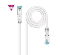 Nanocable 10.20.1700-L25-W - Cable de Red Cat.7 600MHZ LSZH SFTP PIMF AWG26, Blanco, 25 centímetros