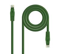 NANOCABLE 10.20.1800-L25-GR - Cable de Red Ethernet RJ45 LSZH Cat.6A UTP, AWG24, 100% Cobre, Libre de Halógenos, Verde, Latiguillo de 25 cm