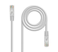 Nanocable cable de red latiguillo rj45 lszh cat.6a utp awg24, blanco,