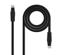 NanoCable 10.20.1805 - Cable de Red Ethernet RJ45 LSZH Cat.6A UTP, AWG24, 100% Cobre, Libre de alogenos, Gris, latiguillo de 0.5 mts