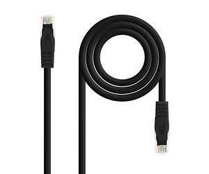NanoCable 10.20.1805 - Cable de Red Ethernet RJ45 LSZH Cat.6A UTP, AWG24, 100% Cobre, Libre de alogenos, Gris, latiguillo de 0.5 mts
