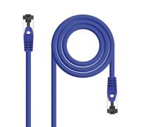 Nanocable 10.20.2000-BL - Cable de Red Latiguillo RJ45, Cat.8.1, 2GHz, LSZH, SSTP, AWG26, Azul, 0.5 m