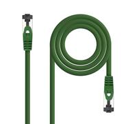 Nanocable 10.20.2000-GR - Cable de Red Latiguillo RJ45, Cat.8.1, 2GHz, LSZH, SSTP, AWG26, Verde, 0.5 m