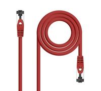 NANOCABLE 10.20.2001-R - Cable de Red Latiguillo RJ45, Cat.8.1, 2GHz, LSZH, SSTP, AWG26, Rojo, 1 m