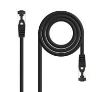 Nanocable 10.20.2010-BK - Cable de Red Latiguillo RJ45, Cat.8.1, 2GHz, LSZH, SSTP, AWG26, Negro, 10 m
