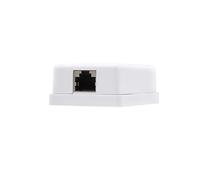 NanoCable 10.21.1101 - Roseta de superficie RJ45 con 1 toma de conexión Cat.5E FTP, blanco