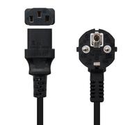 Nanocable - 10.22.0105 cable de transmisión Negro 5 m C13 acoplador CEE7/7