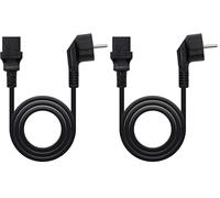 Nanocable 10.22.0110 - Cable de alimentación para CPU, CEE7/M-C13/H, 100% Cobre AWG18, Negro, 10mts (Paquete de 2)