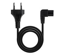 NANOCABLE 10.22.0502 - Cable de Alimentación Acodado CEE7/16/M-C7/H, Negro, 1.8 m