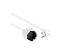NANOCABLE 10.22.0605-W - Cable de alimentación alargador, conector Schuko CEE7 macho a enchufe Schuko CEE7 hembra, 100% cobre