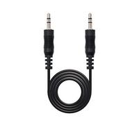Nanocable Cable de audio estéreo Jack 3.5 mm macho-macho 3 m negro