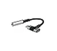 Cable Conversor Audio Nanocable 10.24.1207/ USB Tipo-C Macho - Jack 3.5/ USB Tipo-C Hembra/ 10cm/ Ne