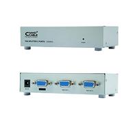 NANOCABLE 10.25.0002 - Duplicador SVGA para 2 monitores con alimentacion, plata