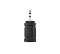 NanoCable 10.27.0002 - Adaptador de audio estéreo mini-Jack a Jack, JACK 3.5/M-JACK 2.5/H, hembra-macho, negro