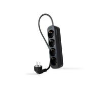 Nanocable Regleta de enchufes 10.37.0004-NS-BK 4 tomas 1,4 m Negro