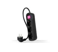 Regleta Nanocable 3 Tomas c/ switch 1.4 M Negro