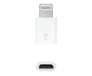 Nanocable Adaptador Lightning a Micro USB Blanco