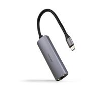 Nanocable adaptador usb-c 3.1 a rj45, con pd 100w, usb-c/m, aluminio,