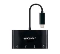 Nanocable Hub USB-C 10.16.4401-BK - 4x USB A 3.1 - Negro